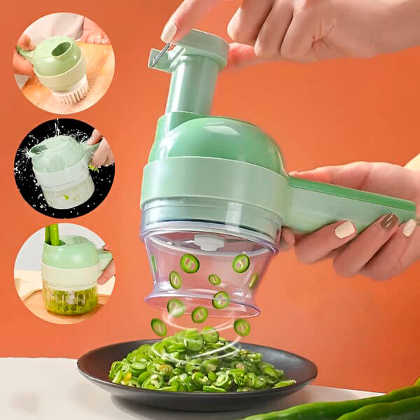 PicaTodo 4 en 1 Cortador de Alimentos Multifuncional