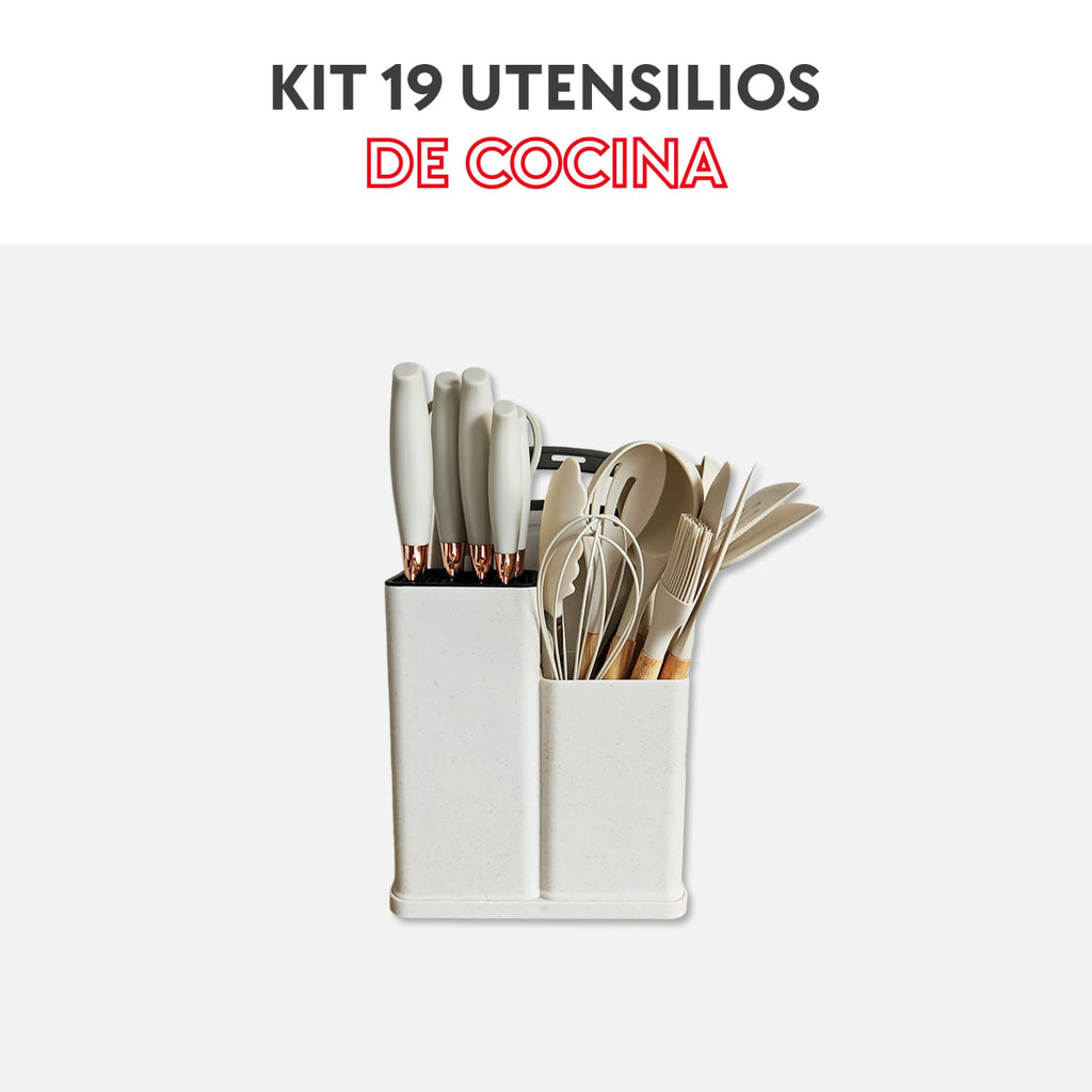 Kit 19 utensilios de cocina+Envío gratis+Mini guía de recetas