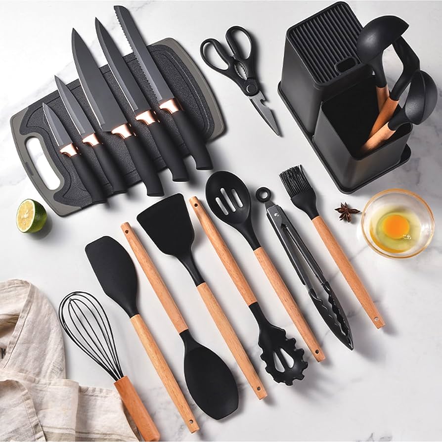 Kit 19 utensilios de cocina+Envío gratis+Mini guía de recetas
